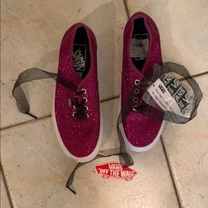 Vans Pink Glitter Sneakers